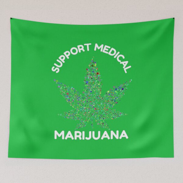 Item preview, Support Medical Marijuana, Cannabis, Weed, Leaf, Colors, Funny Weed designed and sold by BestDesignbySof.