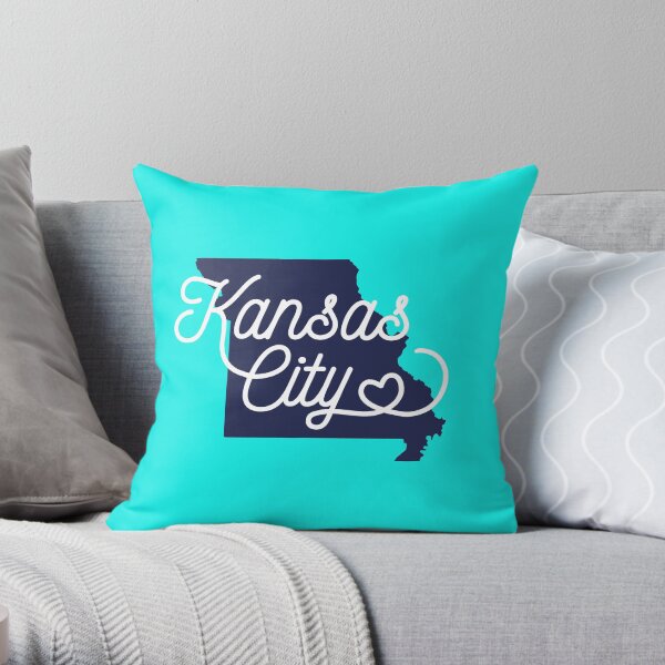 Kansas City MO Tshirt Throw Pillow