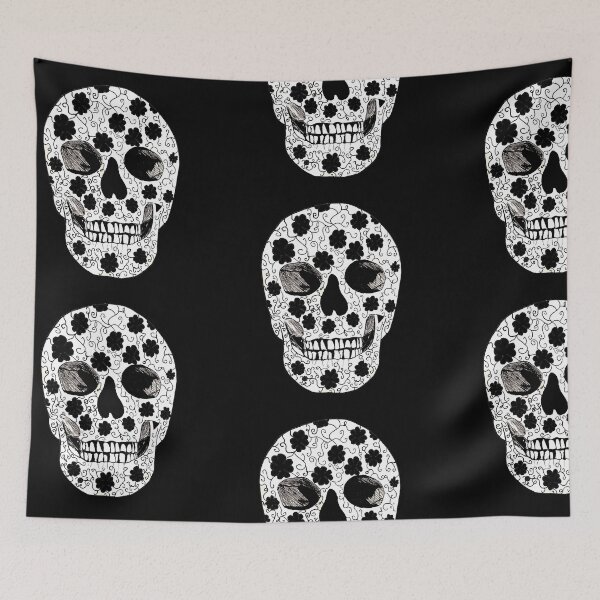 Item preview, Skull with four leaflets designed and sold by EleonorArte.