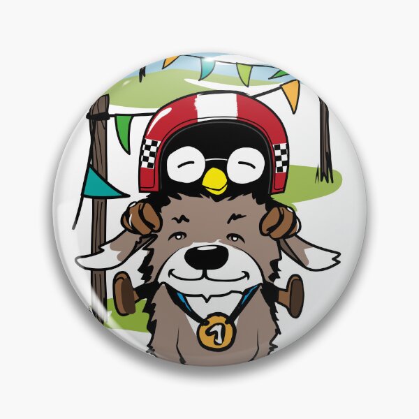 Item preview, Cute owl at the big dog race. Kids animal illustration designed and sold by masatomio.