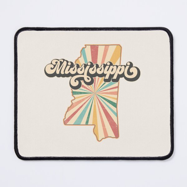 Item preview, Mississippi Fan Retro State, Vintage Groovy Mississippi Map, Distressed America Gift designed and sold by Cátia Lima.
