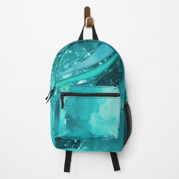 Item preview, Turquoise palette Flowing Abstract designed and sold by k9printart.