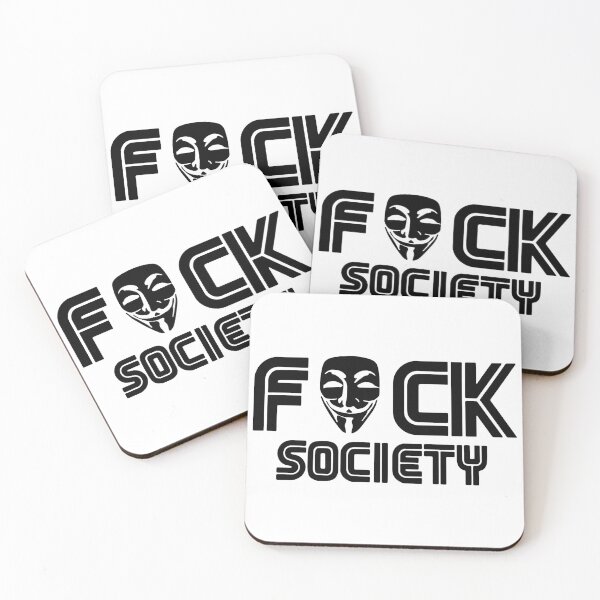 Item preview, Fuck Society Hacker Anonymous designed and sold by MakeItTrend.