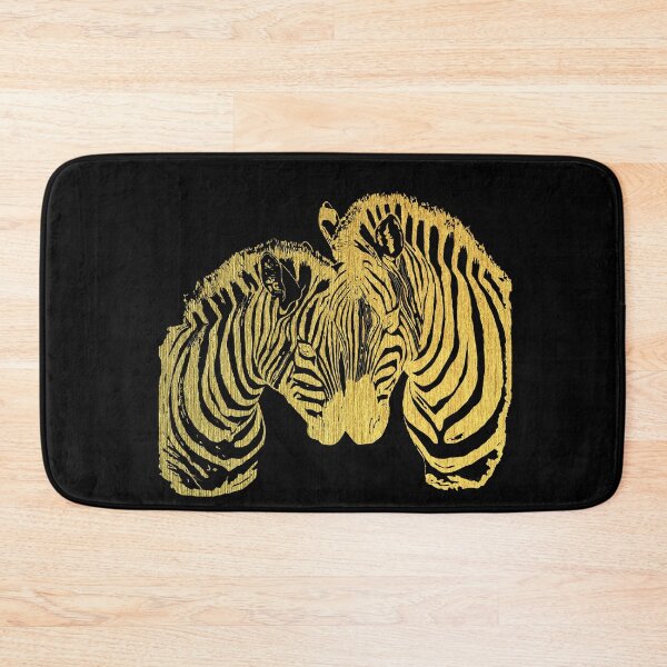 Artikelvorschau, Zebraliebhaber, Aquarellgold, tropfende Farbe, Goldzebra, Zebra, Gold entworfen und verkauft von Collagedream.