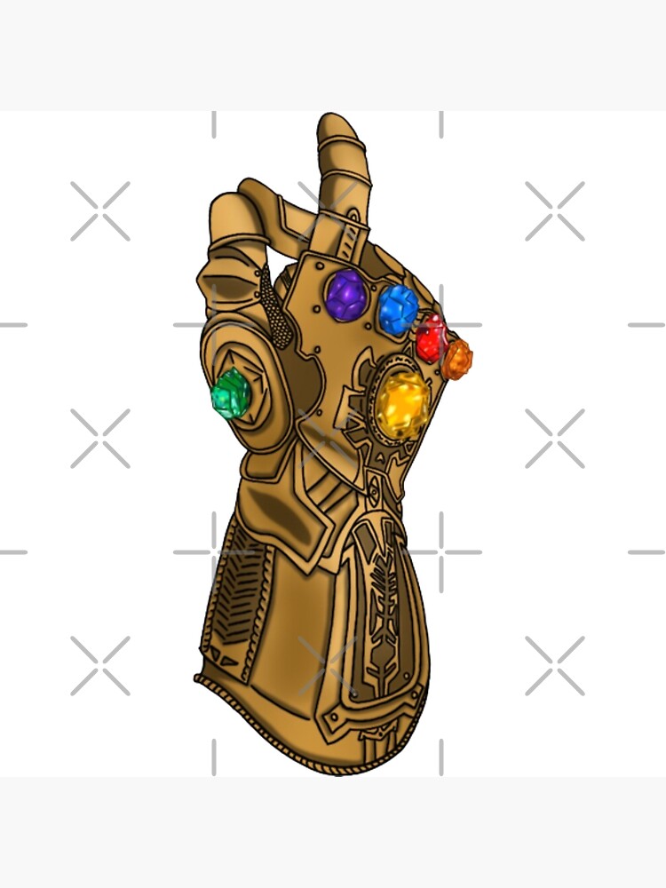 Thanos with Infinity Gauntlet - artwork Drawing by David Doodle Bug Duke -  Fine Art America
