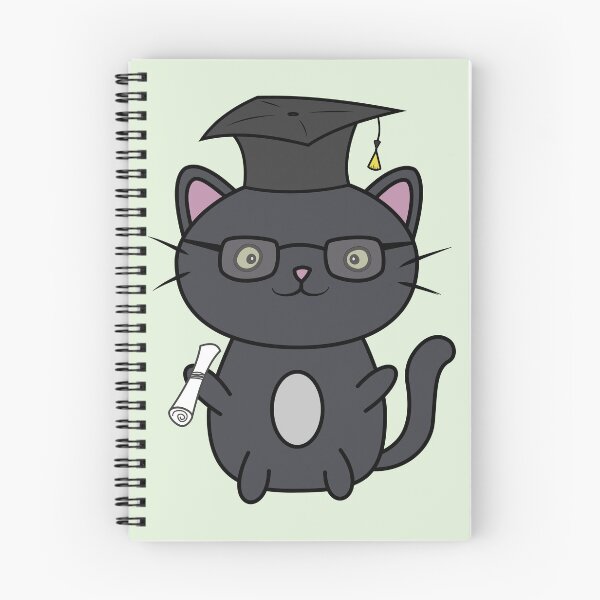 Item preview, Cute Graduate Cat with Mortarboard and Certificate - Smart Cat designed and sold by xP42.
