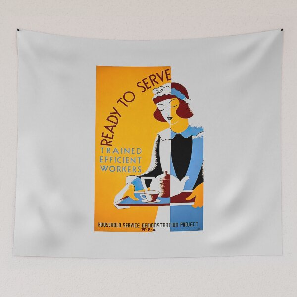 Item preview, HOUSEHOLD SERVICE - TRAINED EFFICIENT WORKERS designed and sold by ThrowbackAds.