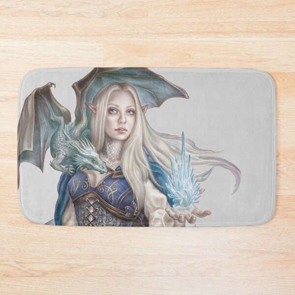 Item preview, SNIPPET - "IEL" Pallid Elf with pseudodragon designed and sold by Diana Cammarano.