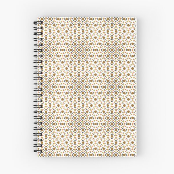 Item preview, Brown and White retro Geometric Flowers designed and sold by shadowbright.