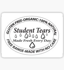 Student Tears Sticker