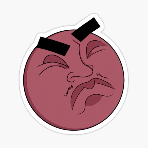 Face of Frustration Sticker