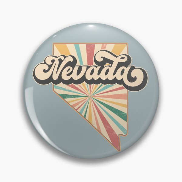 Artikelvorschau, Nevada-Fan-Retro-Zustand, Vintage starke Nevada-Karte, beunruhigtes Amerika-Geschenk entworfen und verkauft von Cátia Lima.