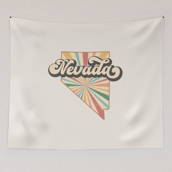 Item preview, Nevada Fan Retro State, Vintage Groovy Nevada Map, Distressed America Gift designed and sold by Cátia Lima.