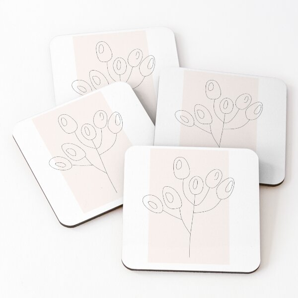 Item preview, One Line flower art minimalist  Drawing - minimalist simple line art - abstract line art drawing designed and sold by Softlife.