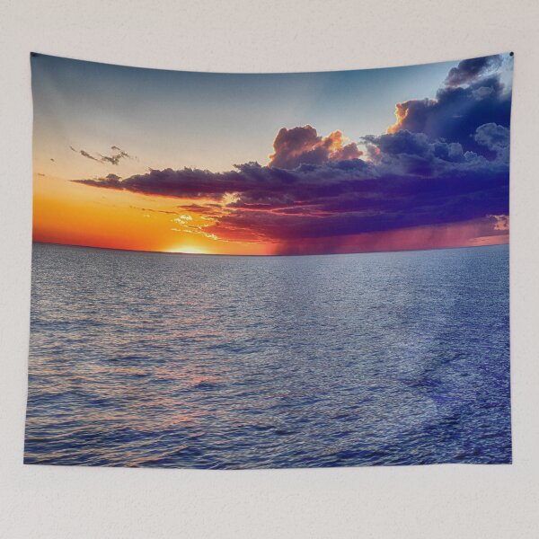 Item preview, Tormenta al atardecer en el lago Huron designed and sold by Kathy Weaver.