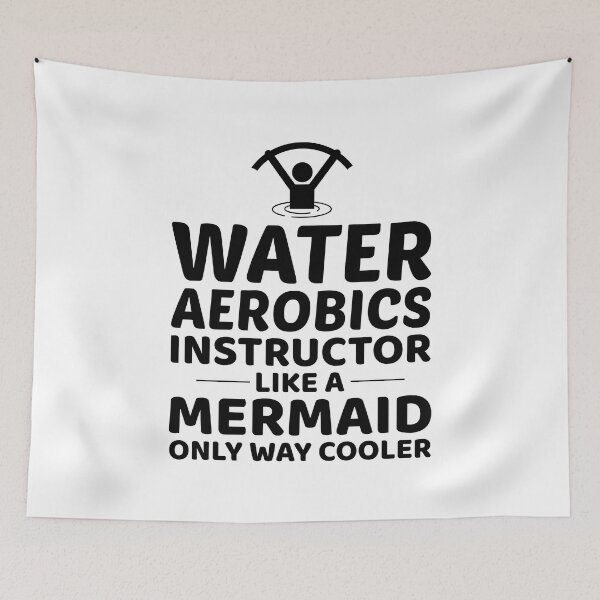 Item preview, Water Aerobics Instructor Mermaid Aquatic fitness designed and sold by CuteDesigns1.