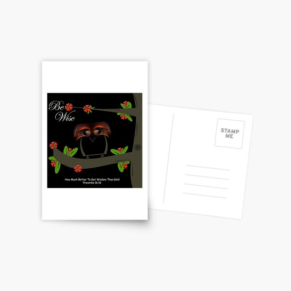 Be Wise Postcard