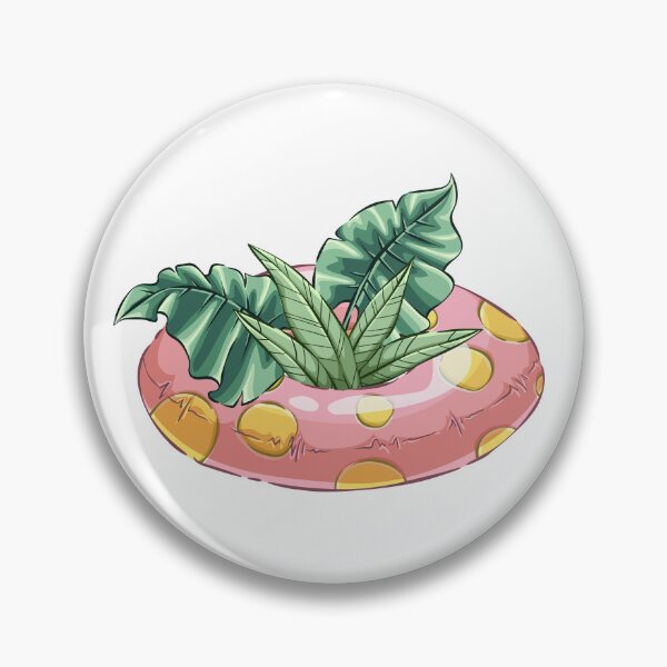 Item preview, Swimming ring and tropical leaves designed and sold by Dreaming-Lucy.