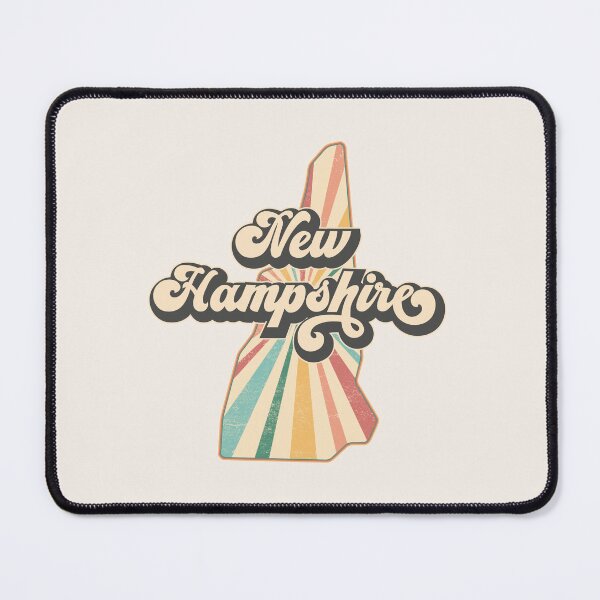 Item preview, New Hampshire Fan Retro State, Vintage Groovy New Hampshire Map, Distressed America Gift designed and sold by Cátia Lima.