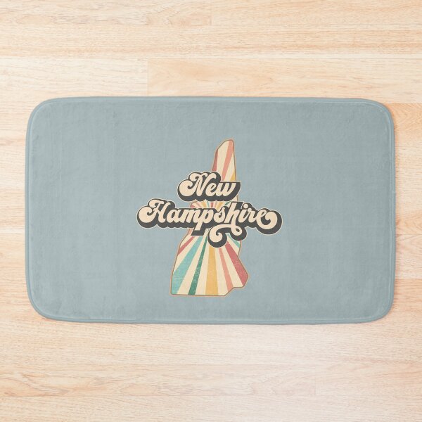 Item preview, New Hampshire Fan Retro State, Vintage Groovy New Hampshire Map, Distressed America Gift designed and sold by Cátia Lima.