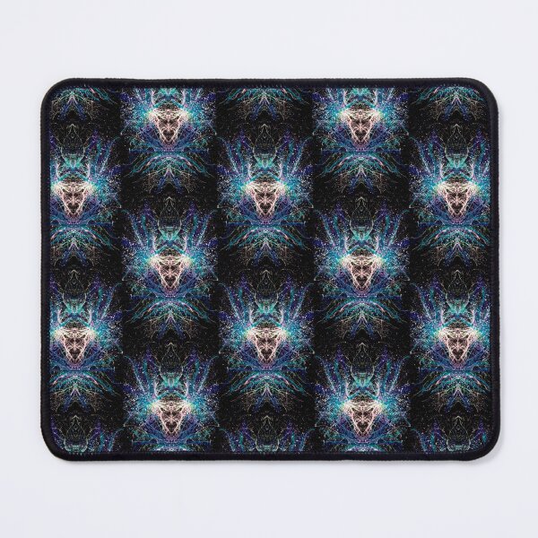 Item preview, Totems Of The Vision Quests #1521 Multicolor Cool Tones Mixed Media Abstract Art Inspired By Deep Space Universe Galaxy Celestial Cosmos With Mirrored Symmetric Alien Extraterrestrial Pattern Design designed and sold by Rainbow Artist Orlando L.