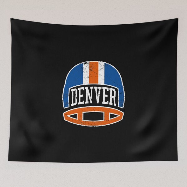 Item preview, Denver Retro Helmet Blue Classic T-Shirt designed and sold by monica45je.