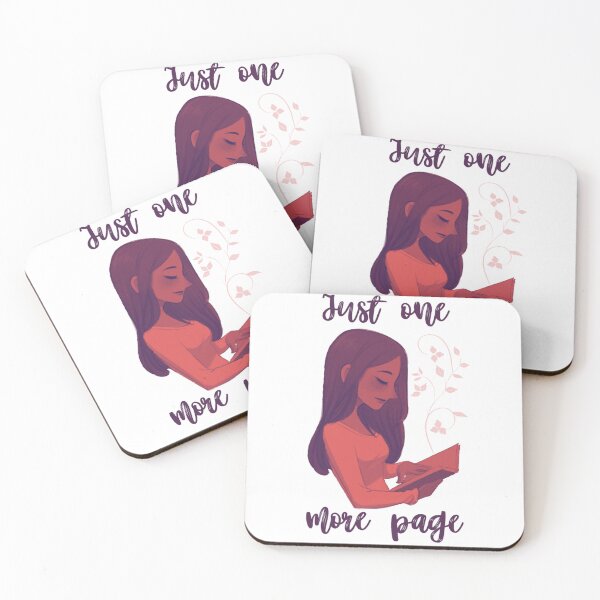 Item preview, Just one more page. Saying, girl with book designed and sold by Mirksaz-designs.