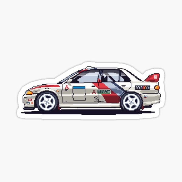 Item preview, Lancer Evolution II Rally Pixel Art designed and sold by Kiddograph.