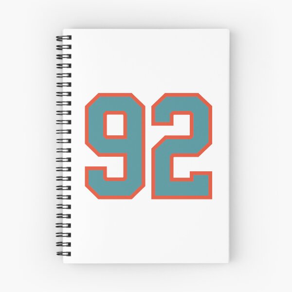 Item preview, 92 number, aqua orange lucky sports ninety two designed and sold by ArtIsParty.