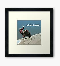 Bye nicky - 69 we miss you Framed Print