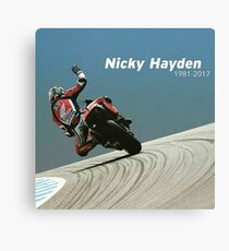 Bye nicky - 69 we miss you Canvas Print