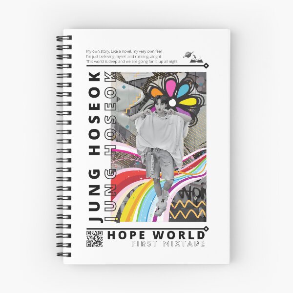 Item preview, Jung Hoseok Quotes Colorful fan art design designed and sold by SiriusCelestial.