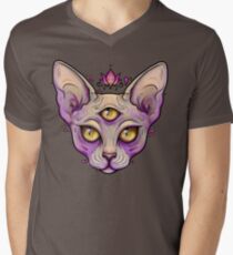 Third Eye Sphynx Men's V-Neck T-Shirt