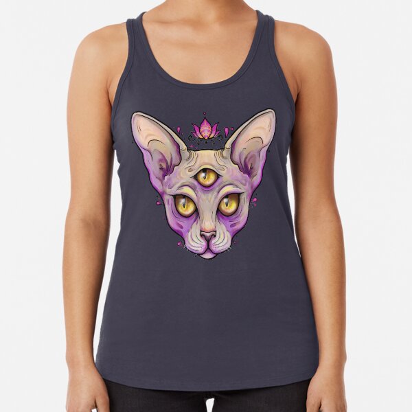 Third Eye Sphynx Racerback Tank Top