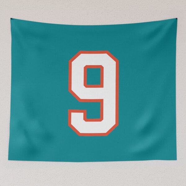 Item preview, Sports Number 9, white orange color lucky sport nine designed and sold by ArtIsParty.