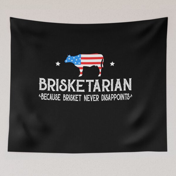 Item preview, Brisketarian Because Brisket Never Disappoints - Brisketarian Men's and Women's Barbecuing In USA Vintage Design designed and sold by Atlas Bog.