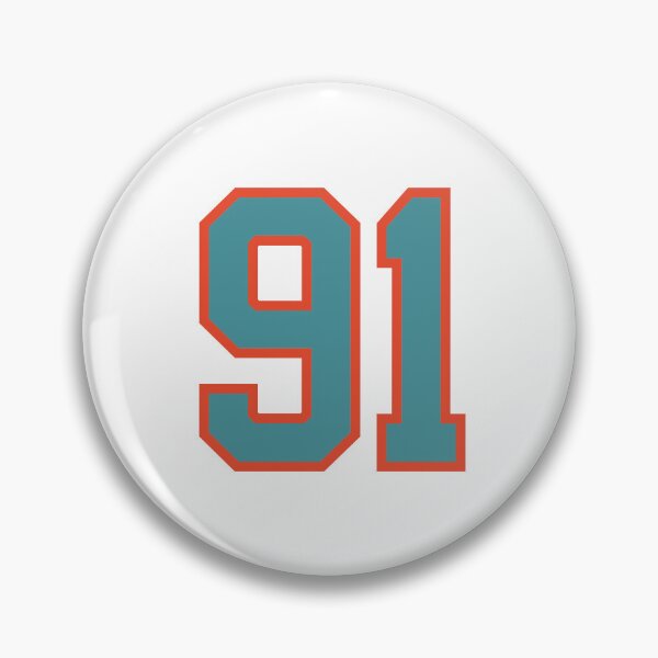 Item preview, 91 number, aqua orange lucky sports ninety one designed and sold by ArtIsParty.
