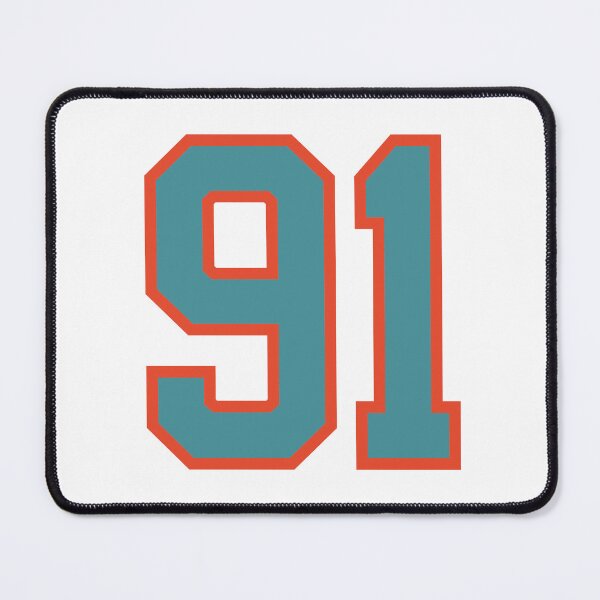 Item preview, 91 number, aqua orange lucky sports ninety one designed and sold by ArtIsParty.