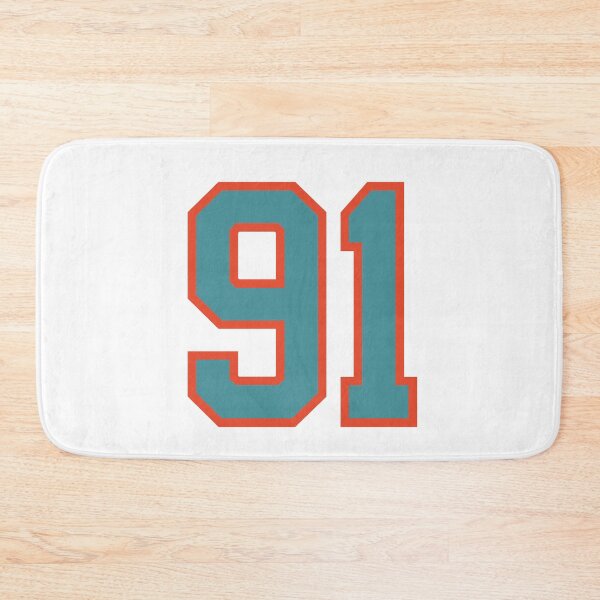 Item preview, 91 number, aqua orange lucky sports ninety one designed and sold by ArtIsParty.