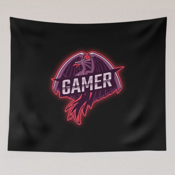 Item preview, Gamer with Intimidating Phoenix Bird designed and sold by PRIVARSHU.