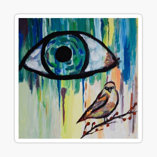 His Eye Is On The Sparrow Sticker
