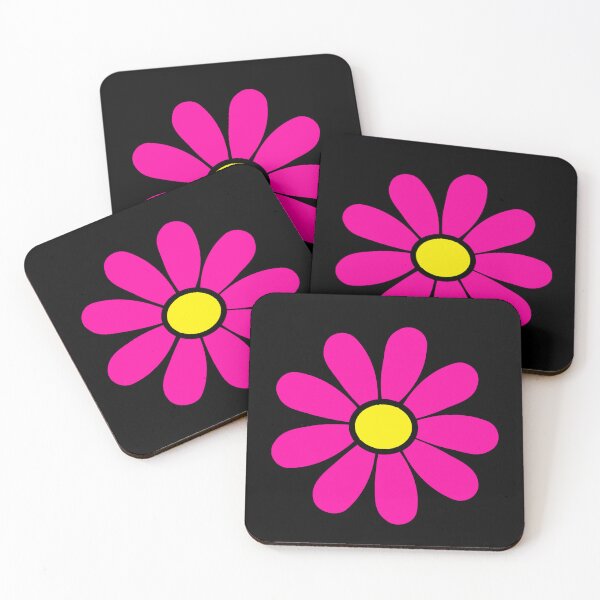 Item preview, Happy pink Daisy Flower Power 60's 70s Retro Vintage Hippie Gardening  designed and sold by funnytshirtemp.
