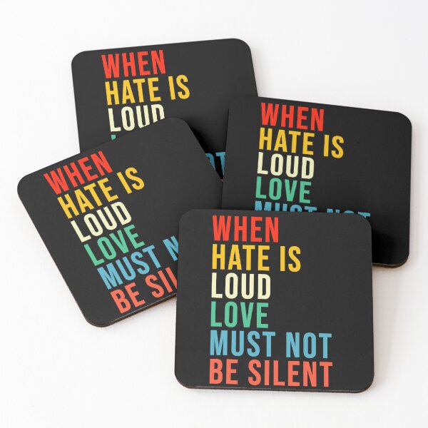 Item preview, When hate is loud love must not be silent vintage  designed and sold by smallcatvn.