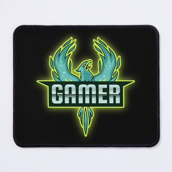Item preview, Gamer with Impressive Phoenix Bird designed and sold by PRIVARSHU.