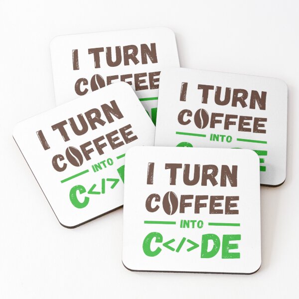 Item preview, I Turn Coffee into Code designed and sold by Aadiimanavv.