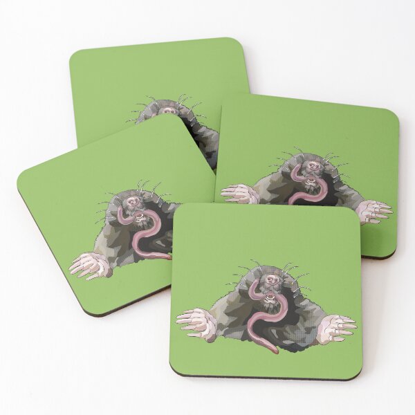 Item preview, Mole in a hole with a worm designed and sold by BeeFoxTree.