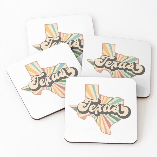 Item preview, Texas Fan Retro State, Vintage Groovy Texas Map, Distressed America Gift designed and sold by Cátia Lima.