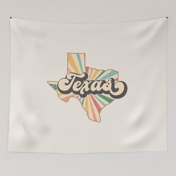 Item preview, Texas Fan Retro State, Vintage Groovy Texas Map, Distressed America Gift designed and sold by Cátia Lima.