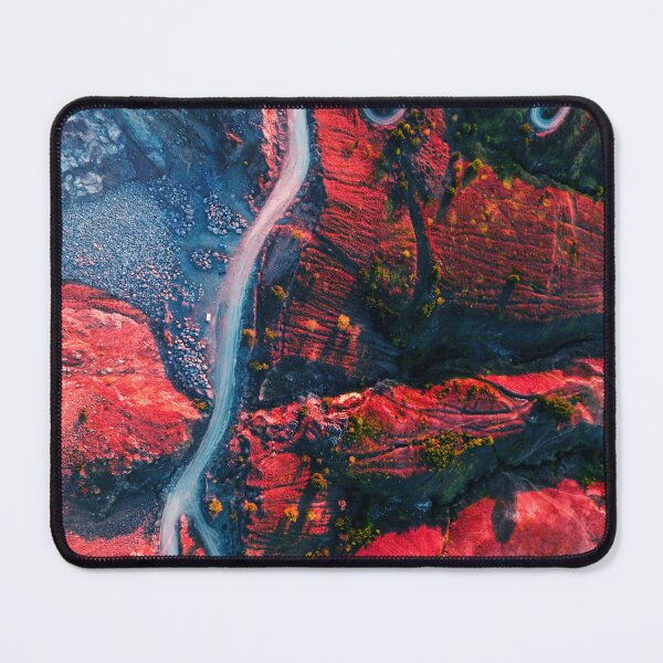 Item preview, Aerial drone view of an unique red rock quarry	 designed and sold by Chris-Thodd.