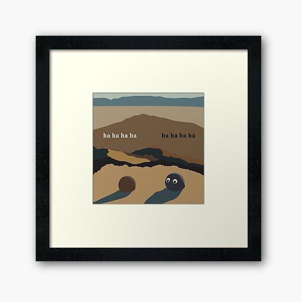 Everything Everywhere All At Once ha ha ha ha | Tshirt Sticker Poster Design Framed Art Print